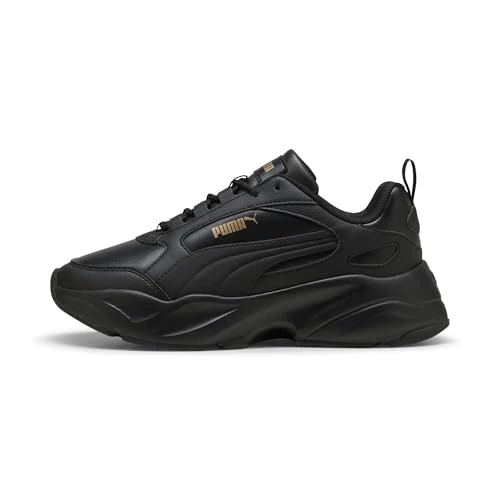 PUMA Baskets Cassia 2.0 pour Femme, Noir, Noir, doré., 37 EU