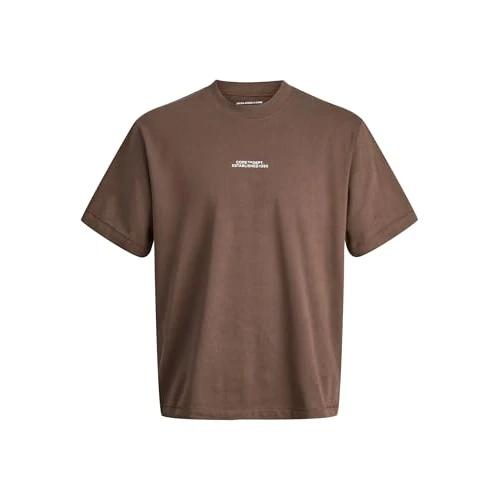 Offerta a tempo: JACK & JONES Jcocover Script Back Tee SS Crew Neck, Guarnizione Marrone, XL - 0.00% da 7.26 € a 7.26 €