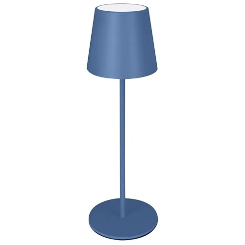 Tijdelijke aanbieding: Majestic AGATA Led-tafellamp, draadloos, oplaadbaar, lange levensduur, touchdimmer, warm natuurlijk licht, voor binnen en buiten, IP54, hoogte 37 cm, pastelblauw van 23.11 EUR naar 23.11 EUR (korting 0%)