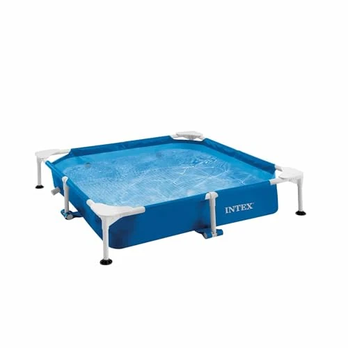 Offerta a tempo: Intex 48402NP - Piscina Fuori Terra Quadrata per Cani, con Pompa Filtro 1136 L/h, 152x152x30 cm - 30% da 73.18 € a 50.99 €