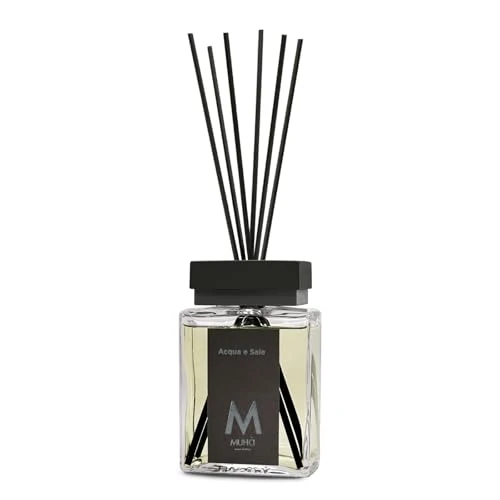 MUHA' | Raumduft Perfume Diffuser, Duft Wasser und Salz, Raumduft mit Stäbchen, Format 200 ml
