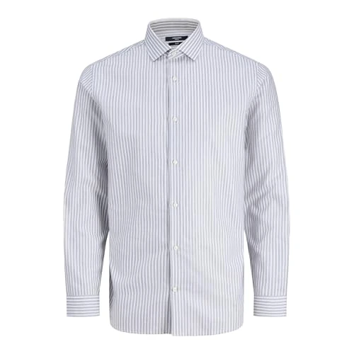 Offerta a tempo: Jack & Jones Shirt Slim Fit Shirt, Bianco Lucido, S - 0.00% da 40.19 € a 40.19 €
