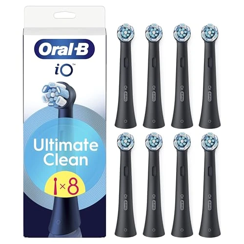 Oferta ograniczona: Oral-B Zestaw 8 szczoteczek wymiennych Ultimate Clean, autentyczne, czarne, głębokie szczotkowanie, usuwanie płytki nazębnej, okrągła szczotka do szczoteczek elektrycznych doustnych B iO z 229.00 EUR na 229.00 EUR (znizka 0%)
