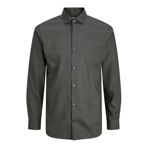 Limited-time offer: JACK & JONES Men's Jprblaparker Shirt L/S Noos, Dark Grey Blend, XL from 40.00 £ to 40.00 £ (save 0.00%)