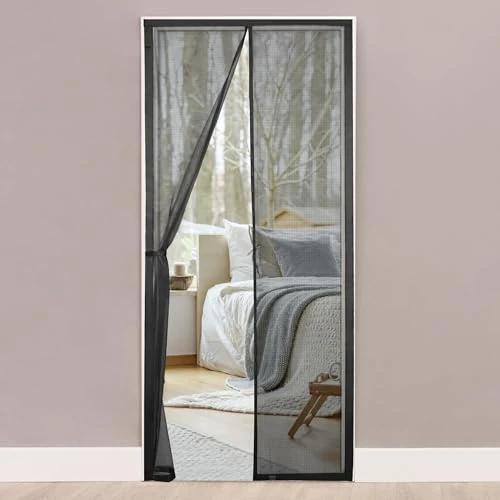 Oferta limitada: HONGTAISHENG Mosquitera Puerta Magnetica, 100x220cm Cortina Mosquiteras para Puertas, Se Cierra Automáticamente, Fácil Instalación sin Taladrar, para Puerta del Balcón, Puerta Patio, Negro de 9.99 € a 9.99 € (ahorro 0.00%)