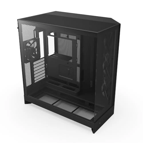 Tijdelijke aanbieding: NZXT H9 Flow (2025) - Large Dual-Chamber ATX Mid-Tower Airflow PC Case - Inclusief 3 x 140mm & 1 x 120mm Fans - 420mm Radiator Ondersteuning - Gehard Glas - Back-Connect Klaar - Zwart van 143.00 € naar 143.00 € (0.00% korting)