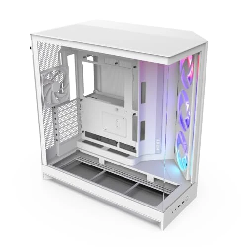 期間限定オファー: NZXT H9 Flow RGB (2025) デュアルチャンバー RGBファン搭載 ミドルタワー型PCケース ホワイト CM-H92FW-R1 CS9291 通常価格 30082.00 JPY セール価格 30082.00 JPY (割引 0%)
