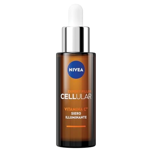 NIVEA Cellular Expert Filler Vitamina C Suero aclarador, 30 ml, antiarrugas y antioxidante, sérum facial con vitamina C + E y aminoácidos para una piel suave y radiante