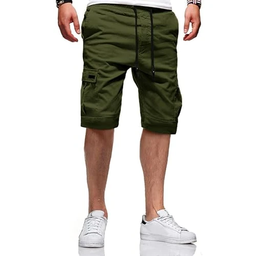 Offre limitée : JACKETOWN Shorts Hommes Cargo Bermudas en Coton Hommes Pantalons Décontractés D'été Taille Élastique avec Poches de 19.99 € à 18.99 € (5% de remise)