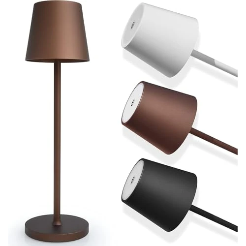 Offerta a tempo: SMART-J Lampada Ricaricabile LED da Tavolo Easy Circle – 3 Temperature di Luce, 6 Ore di Autonomia, Design Moderno, Interruttore Touch, USB Ricaricabile (Caffè) - 8% da 29.00 € a 26.56 €