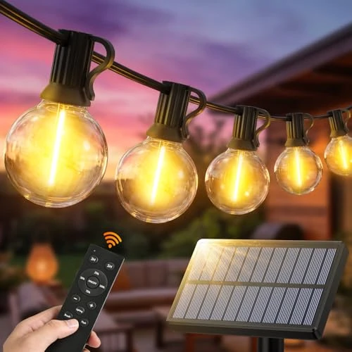 Offre limitée : Solaire Remote Guirlande Exterieur Lumineuse - 15M G40 Guinguette Lumineuse de 24.99 € à 22.99 € (8% de remise)