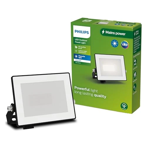 Offerta a tempo: PHILIPS Lois, Proiettore per Esterni, 10 W, 3000 K, Nero - 0% da 18.49 € a 18.49 €