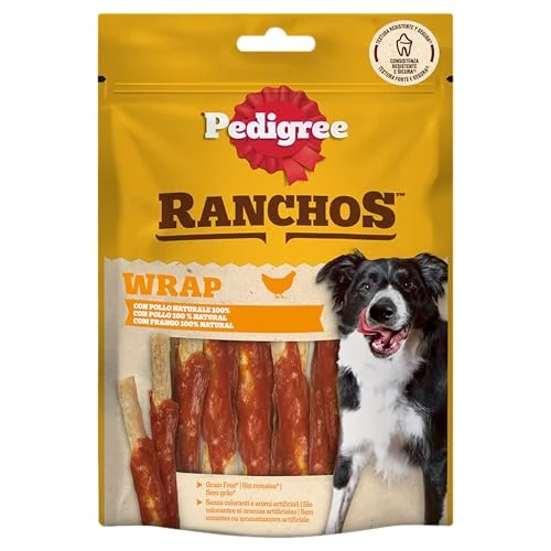 Offerta a tempo: Pedigree Ranchos Wrap, 8 confezioni da 60gr - 30% da 23.92 € a 16.72 €