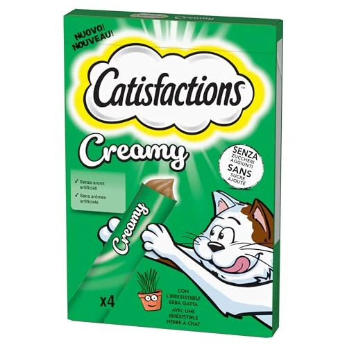 Offerta a tempo: Catisfactions Erba gatta cremosa 11x4x10g - 23% da 21.89 € a 16.79 €