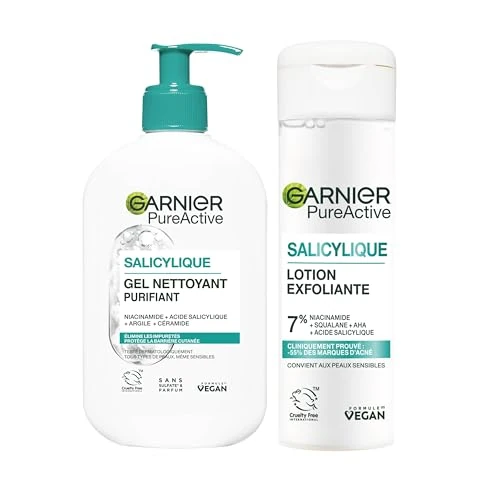 Offre limitée : GARNIER Pure Active - Exfoliant Visage + Nettoyant Visage Niacinamide - Réduit L'Apparence Des Imperfections - Vegan & Cruelty Free - Tous Types De Peaux - Homme & Femme de 16.01 EUR à 12.49 EUR (remise 22%)