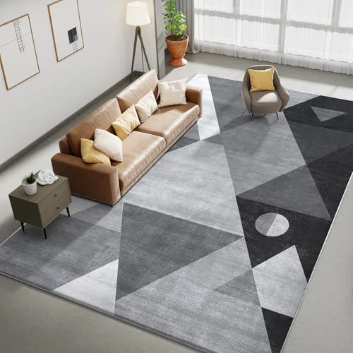 Oferta limitada: HOMFINE Gris Alfombra Salon Modernas 160x230 cm (Esponja Espesa) Grande Alfombras Lavable en Lavadora Pelo Corto Antideslizante Rug Carpet Tapete Sala para Habitacion Comedor Dormitorio Cocina de 109.99 EUR a 87.99 EUR (ahorro 20%)