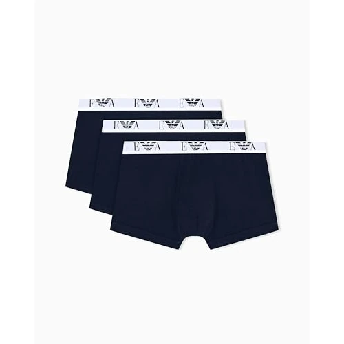 Limitiertes Angebot: Emporio Armani Man's Bold Monogram 3-Pack Trunk, Blau, XL, Armani Blue/Armani Blue/Armani Blue, XL von 36.95 EUR auf 36.95 EUR (Spare 0%)
