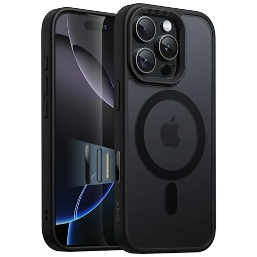 Limited-time offer: JETech Magnetic Case for iPhone 16 Pro 6.3-Inch with Camera Control Capture Button, Compatible with MagSafe, Translucent Matte Back Slim Shockproof Phone Cover (Black Titanium) from 9.99 GBP to 5.99 GBP (save 40%)