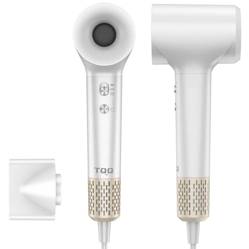 Offerta a tempo: TQQ Asciugacapelli, Phon da 200 Milioni di Ioni Negativi, Motore Brushless da 110.000 giri/min per Asciugatura Rapida, Phon Capelli Professionale da 57 dB Adatto per Viaggi e Domestico - 29% da 59.00 € a 42.00 €