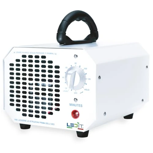 Offerta a tempo: NUOVO Generatore Ozono 10000mgh Ledit - Certificato CE + Certificato CNR - Ozonizzatore progettato in Italia con Timer 120 MIN Uso Professionale e Commerciale, Manuale Istruzioni in Italiano Incluso - 0.00% da 99.90 € a 99.90 €