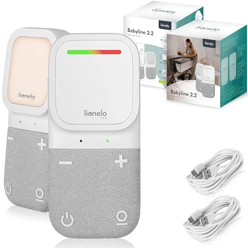 Zeitlich begrenztes Angebot: LIONELO Babyline 2.2 Elektronisches Audio Babyphone mit Nachtlicht, Reichweite bis zu 400 m, Zwei-Wege-Kommunikation, EcoVox Sparmodus, Alarme, Batterie bis zu 12 h, Lautstärkeregler von 39.99 € auf 24.99 € (38% Rabatt)