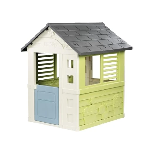 Zeitlich begrenztes Angebot: Smoby Life - Jolie Spielhaus (98x110x127 cm) mit Mind. 50% Recycling-Anteil - wetterfestes Gartenhaus für Kinder mit Fenstern - Outdoor-Kinderhaus für Garten oder Terrasse - ab 2 Jahre von 149.99 € auf 149.99 € (0.00% Rabatt)