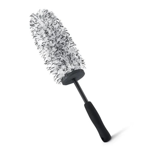 Offerta a tempo: Amazon Basics, Spazzola per ruote in microfibra, per la pulizia dei cerchioni e rifinitura della pulizia dell'auto, Lunghezza 42 cm, Grigio - 12% da 13.29 € a 11.69 €