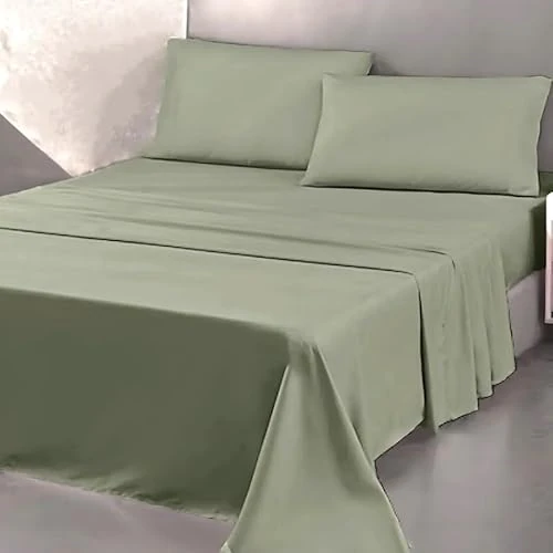 SpazioTessile - Sábanas de invierno para cama de matrimonio, 100% algodón cálido, juego de sábanas de franela, sábana encimera de 240 x 295 cm, sábana bajera con elástico de 160 x 190 x 25 cm, 2