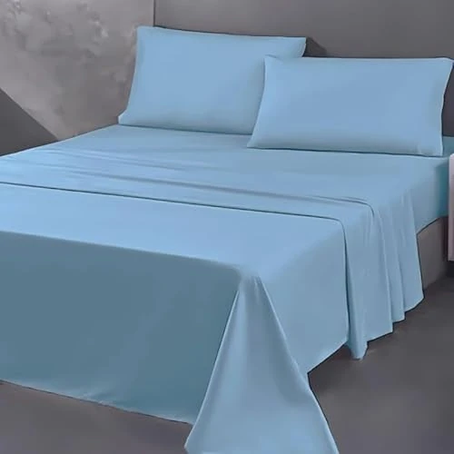 SpazioTessile - Sábanas de invierno para cama de matrimonio, 100% algodón cálido, juego de sábanas de franela, sábana encimera de 240 x 295 cm, sábana bajera con elástico de 160 x 190 x 25 cm, 2