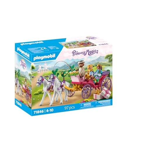 Tijdelijke aanbieding: PLAYMOBIL | Princess Magic | Koninklijke Koetsrit met Prinses en Prins | Prinsessen speelgoed | Sprookje speelgoed voor kinderen van 4+ | 71846 van 39.99 € naar 27.74 € (31% korting)