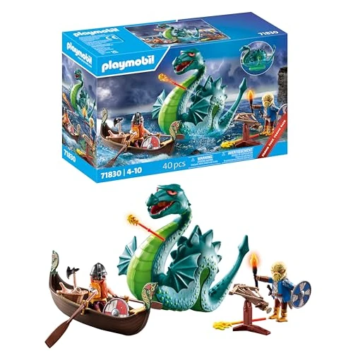Limited-time offer: Playmobil | Viking with Sea Monster | Educational Toy for Ages 4+ | Imaginative Playset | Dragon Figure & Viking Ship | Creativity-Boosting Toy | 71830 from 29.99 £ to 25.12 £ (save 16%)