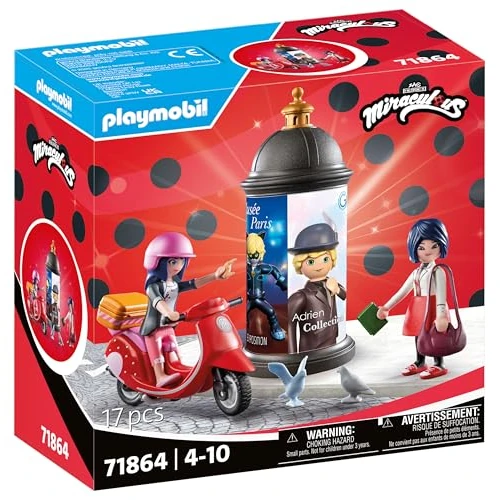 Offerta a tempo: PLAYMOBIL Miraculous Giro in bicicletta a Parigi, Giocattoli per bambini dai 4 anni in su, Incoraggia la creatività e il gioco di ruolo, Figura con accessori e set di gioco dettagliato, 71864 - 27% da 24.99 € a 18.30 €