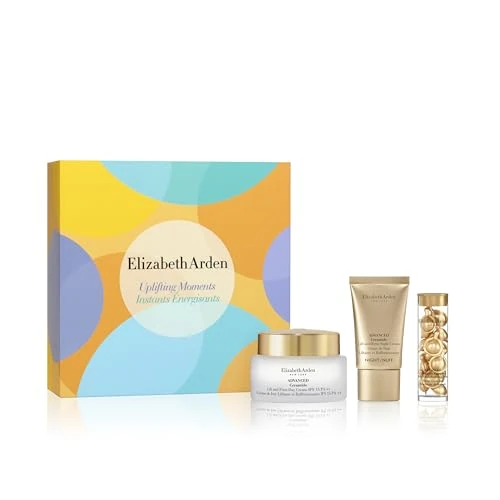 Offerta a tempo: Elizabeth Arden, Uplifting Moments Set: Advanced Ceramide 14 Capsule + Crema Giorno Ceramide Lift&Firm SPF 15 PA++ 50ml + Crema Notte Ceramide Lift&Firm 15ml, Regalo per Donne - 29% da 105.00 € a 74.46 €