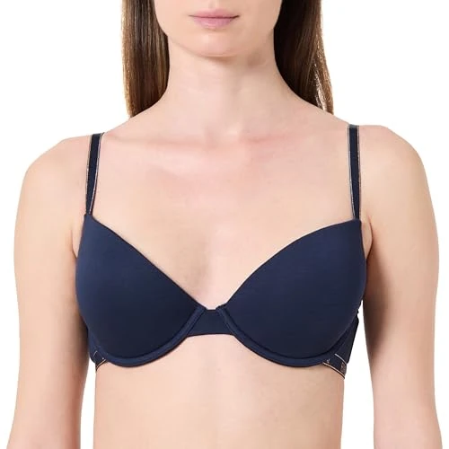 Offerta a tempo: Emporio Armani Donna Essential Studs Push Up Cuscinetti Rimovibili Blu 34C, Blu, 3C - 44% da 58.48 € a 32.80 €