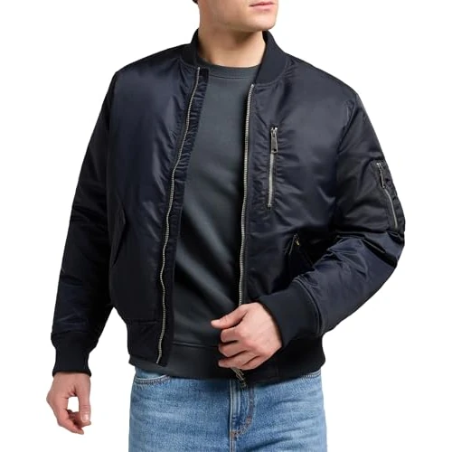 Lee Męska kurtka bomber, Black I, XS