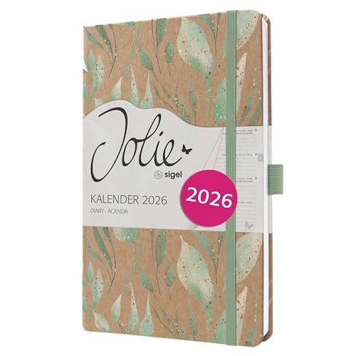Zeitlich begrenztes Angebot: SIGEL J6803 Wochenkalender 2026 A5, gold, Hardcover aus Kraftpapier, Gummiband, Stiftschlaufe, 174 Seiten, vegan, Buchkalender, Terminplaner Taschenkalender Jolie von 8.34 € auf 8.34 € (0.00% Rabatt)