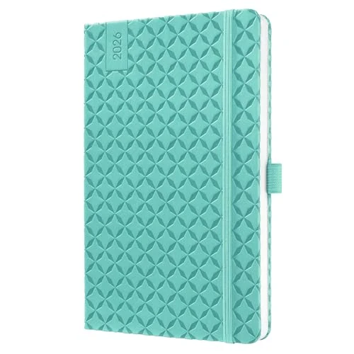 SIGEL J6103 Wochenkalender Jolie 2026, ca. A5, , petrolblau: Agenda Jolie, Flair, Aqua Green, Hardcover