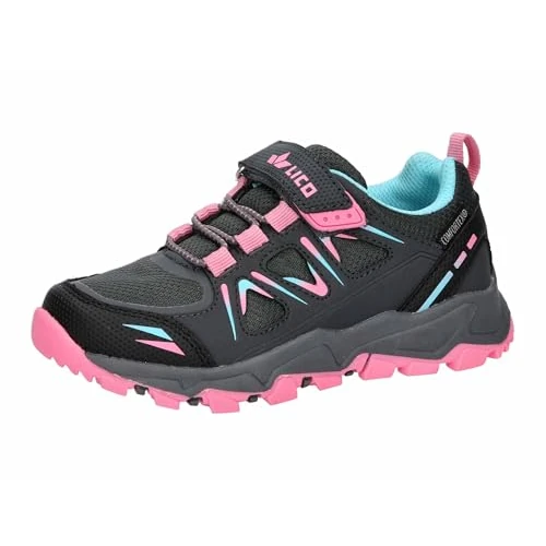 Limited-time offer: Lico Unisex Kids Allen Vs Cross Running Shoe, Anthracite Pink Turquoise, 3.5 UK from 35.70 £ to 35.70 £ (save 0.00%)