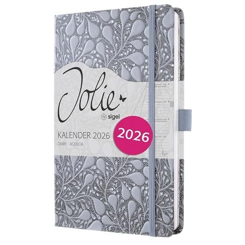 Offerta a tempo: SIGEL J6361 Agenda settimanale Jolie 2026-1 anno - circa A5 - Enchanted Sky - 2 pagine = 1 settimana - copertina rigida - 80 g/m² - blu medio/nero - 174 p. - certificazione FSC - 55% da 15.27 € a 6.88 €