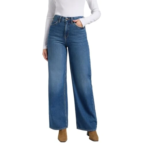Limited-time offer: LEE - Jeans For Women - High Rise Wide Leg Fit - Stella - Ink Pool from 95.00 £ to 36.25 £ (save 62%)