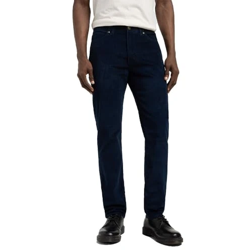 Lee Men's MVP Slim Fit Straight Leg Jeans, Rivet Navy, 38 W/32 L