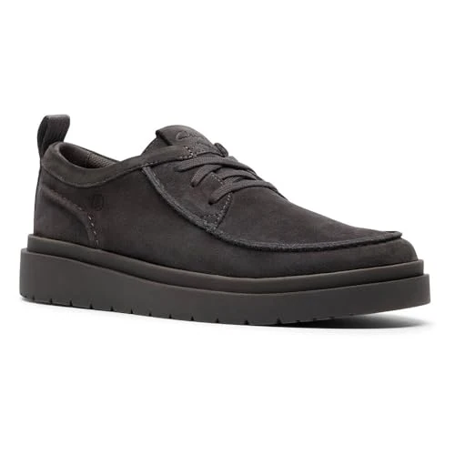 Clarks Mocasines Polden para Hombre, Gris Oscuro SDE, 44 EU
