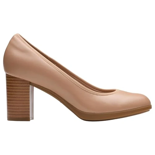 Clarks Bayla Carly da Donna, Beige Caldo, Lea, 40, Beige Caldo Lea, 41.5 EU