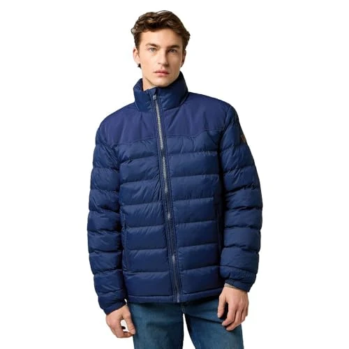 Offerta a tempo: Wrangler Packable Puffer Giacca, Blu Navy, M Uomo - 0.00% da 51.42 € a 51.42 €