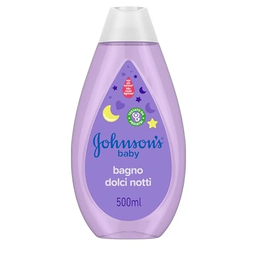 Offerta a tempo: Johnson's Baby Dolci Notti Baby Bagno, Bagnoschiuma bambini rilassante per una dolce nanna — 35% da 4,49 € a 2,93 €