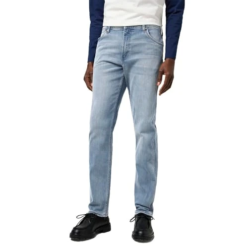 Wrangler Greensboro Jeans, Gris Clair, 38W / 34L Hommes