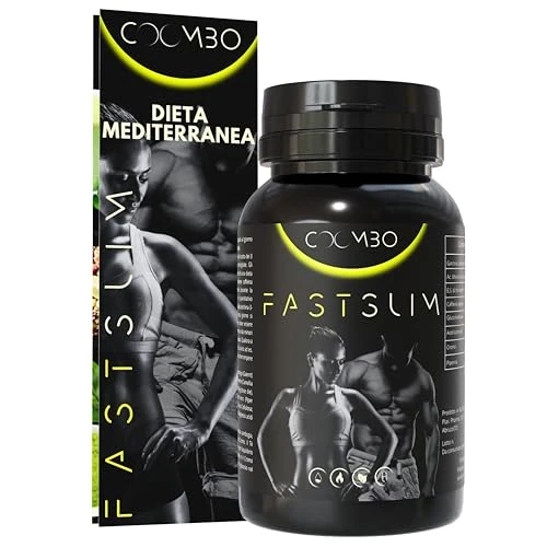 Offerta a tempo: FASTSLIM® Brucia Grassi con Glucomannano Dimagrante Termogenico Drenante Donna e Uomo|Carnitina, Garcinia Cambogia Perdita di Peso con Guida e Stile di Vita Sano - 55% da 21.90 € a 9.90 €