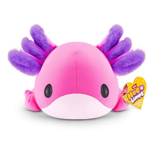 Offerta a tempo: Hug-A-Lumps Axolotl Pasquale (Ally) Medio di ZURU, Peluche Ponderato Morbido, Colori Pastello Primavera, Regalo Pasqua - 0.00% da 19.99 € a 19.99 €