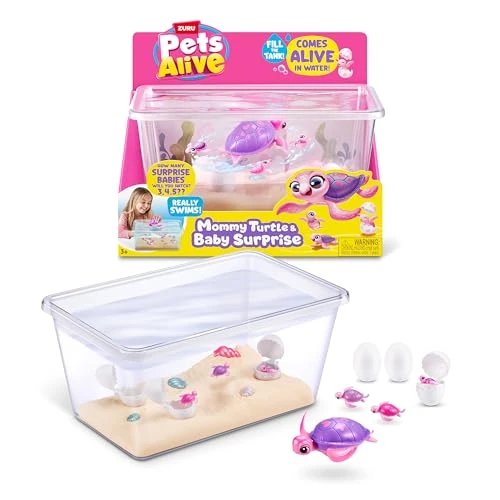 Offerta a tempo: Pets Alive Mama Turtle Surprise di ZURU, giocattolo robotizzato animale tartaruga - 12% da 24.99 € a 21.97 €