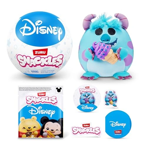 Offerta a tempo: Snackles, peluche personaggio Disney da 13 cm di ZURU, peluche con accessorio snack (assortimento casuale) - 36% da 11.99 € a 7.68 €
